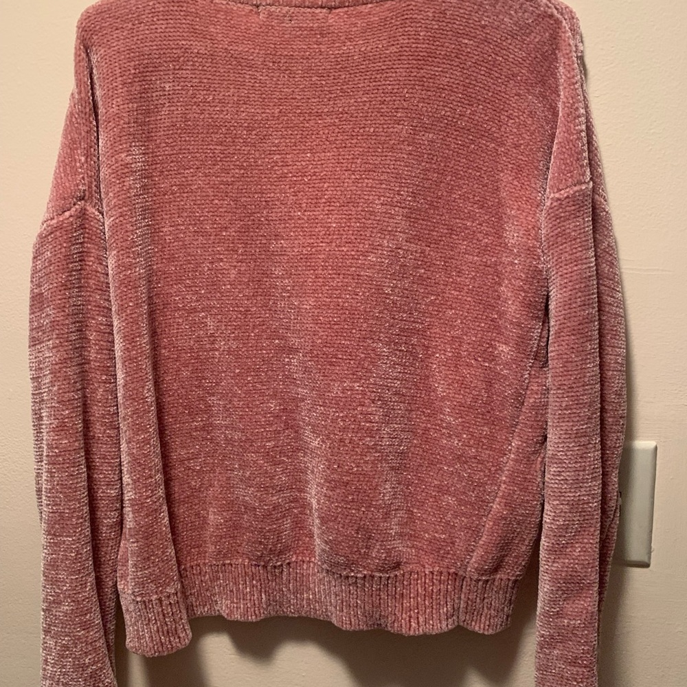 Romeo and Juliet Pink Chenille Sweater - Picture 4 of 4